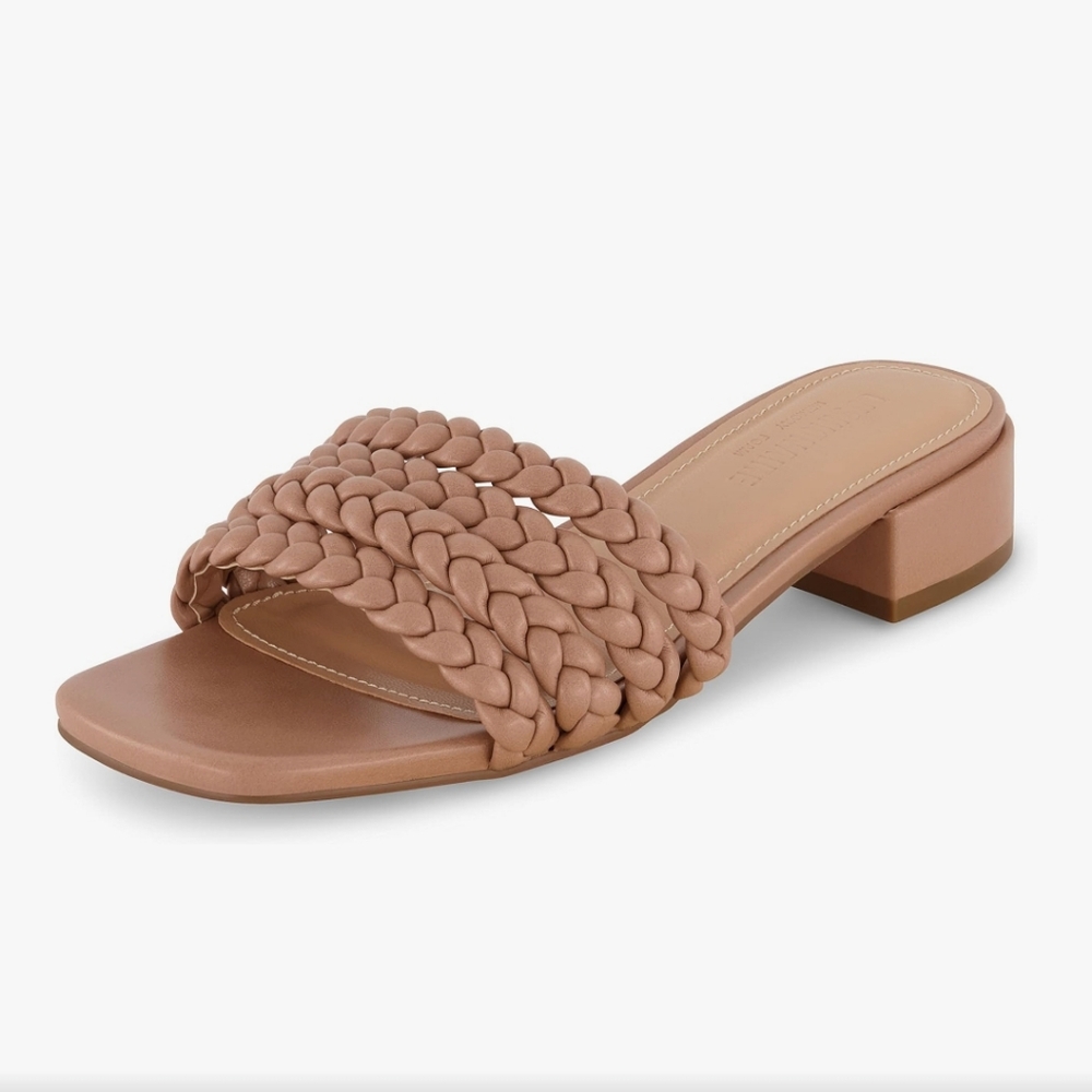 Nude Color Braided Sandals